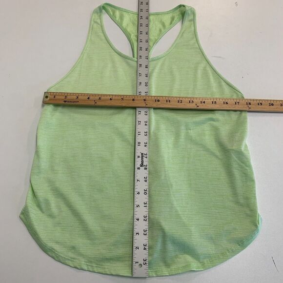Under Armour Tech Vent Tank Women Large Lime Twist Racerback Lightweight Stretch - Picture 9 of 14